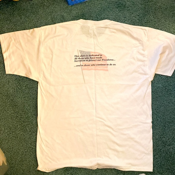 Patriot T-shirt! Honoring All In Service - 2 Sided American Pride Shirt. Unique! - Picture 3 of 4